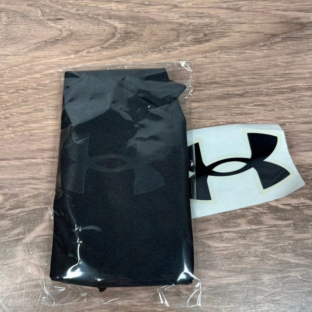 Under Armour Sunglasses Case Black Hard Shell Zippered With Cloth Sticker